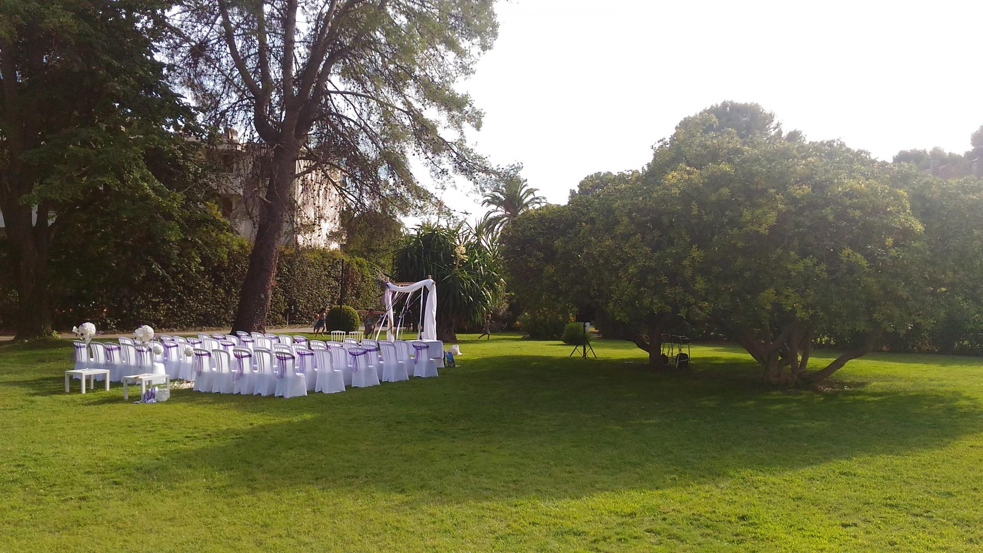 Cérémonie Laïque jardin Grand Hôtel les Lecques DMIX